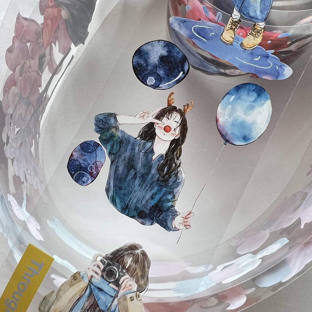 Amazon.co.jp: DingDing Vol5-16 曲終-CP,マスキングテープ 透明
